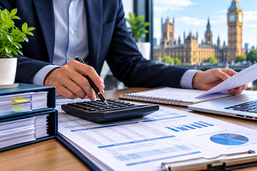 HMRC payroll management UK with payroll calculations and financial documents